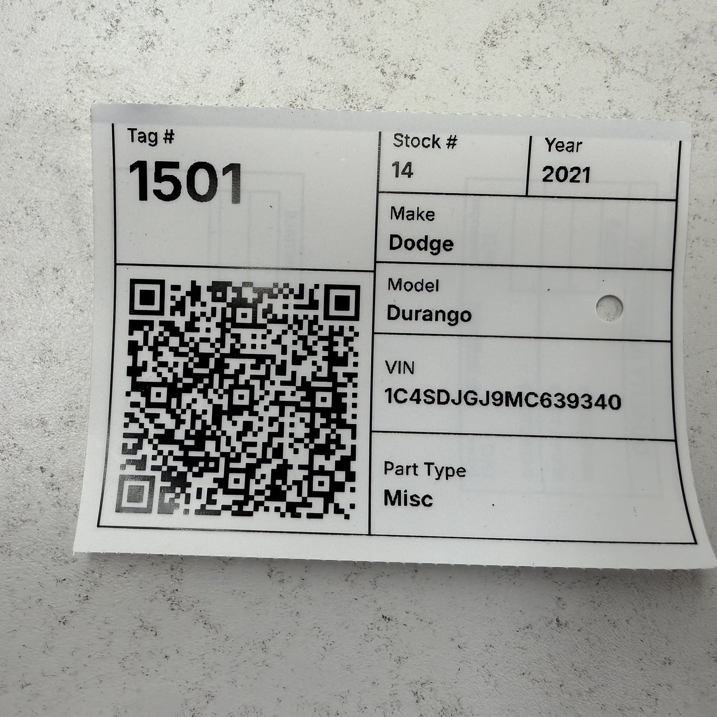 2018-2024 Dodge Durango Limited Slip Differential Control Module 05150734AE OEM