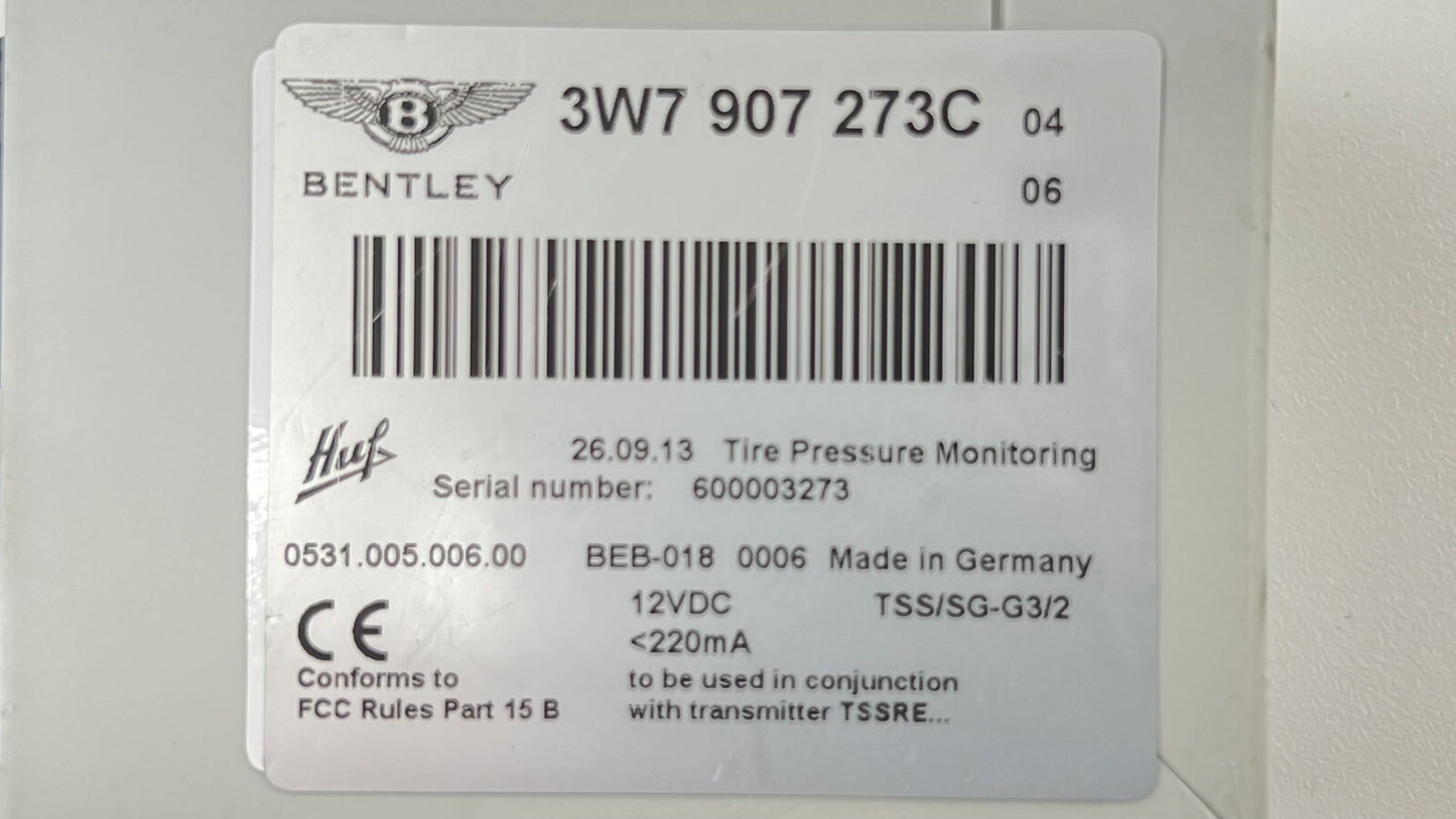 13-18 BENTLEY FLYING SPUR TIRE PRESSURE MONITOR SENSOR CONTROL MODULE OEM