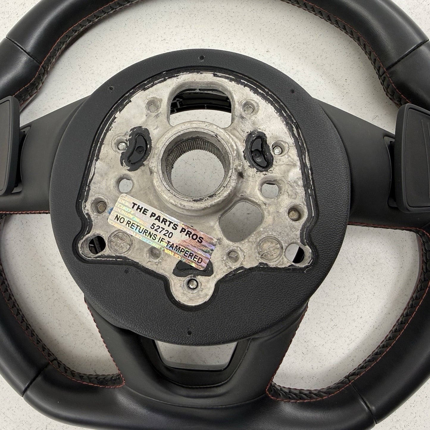 18-19 Audi A4 S4 A5 S5 Flat Bottom Steering Wheel W/ Paddle Shifters Black OEM