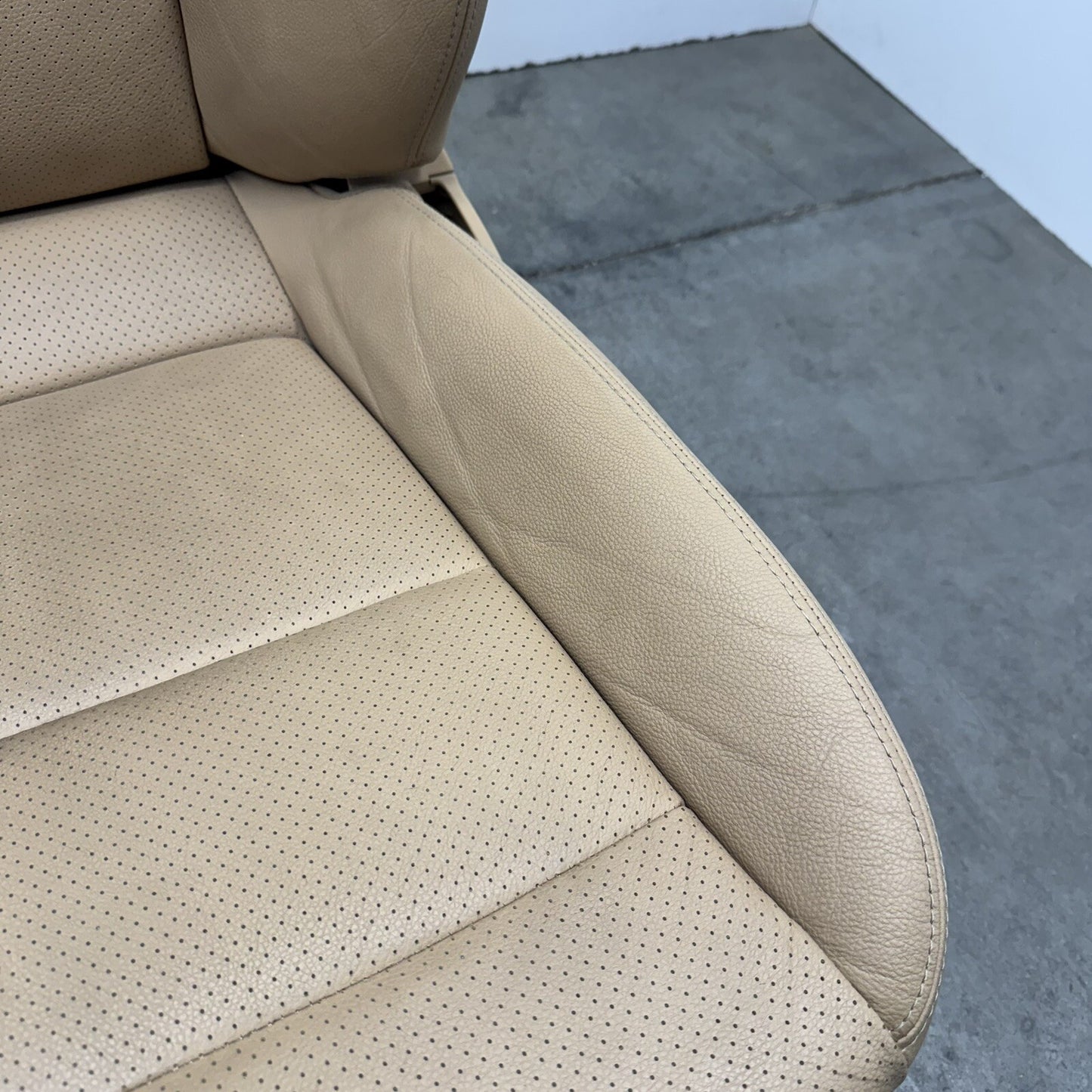 10-16 Porsche Panamera Front Seat Pair Power Memory Leather Luxor Beige OEM