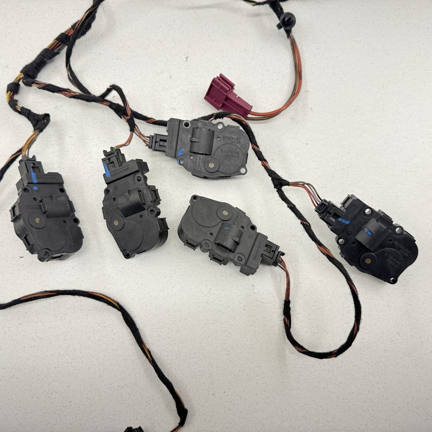 08-14 Mercedes W204 C250 HVAC Box AC Flap Motor Air Mix Actuator Set OEM