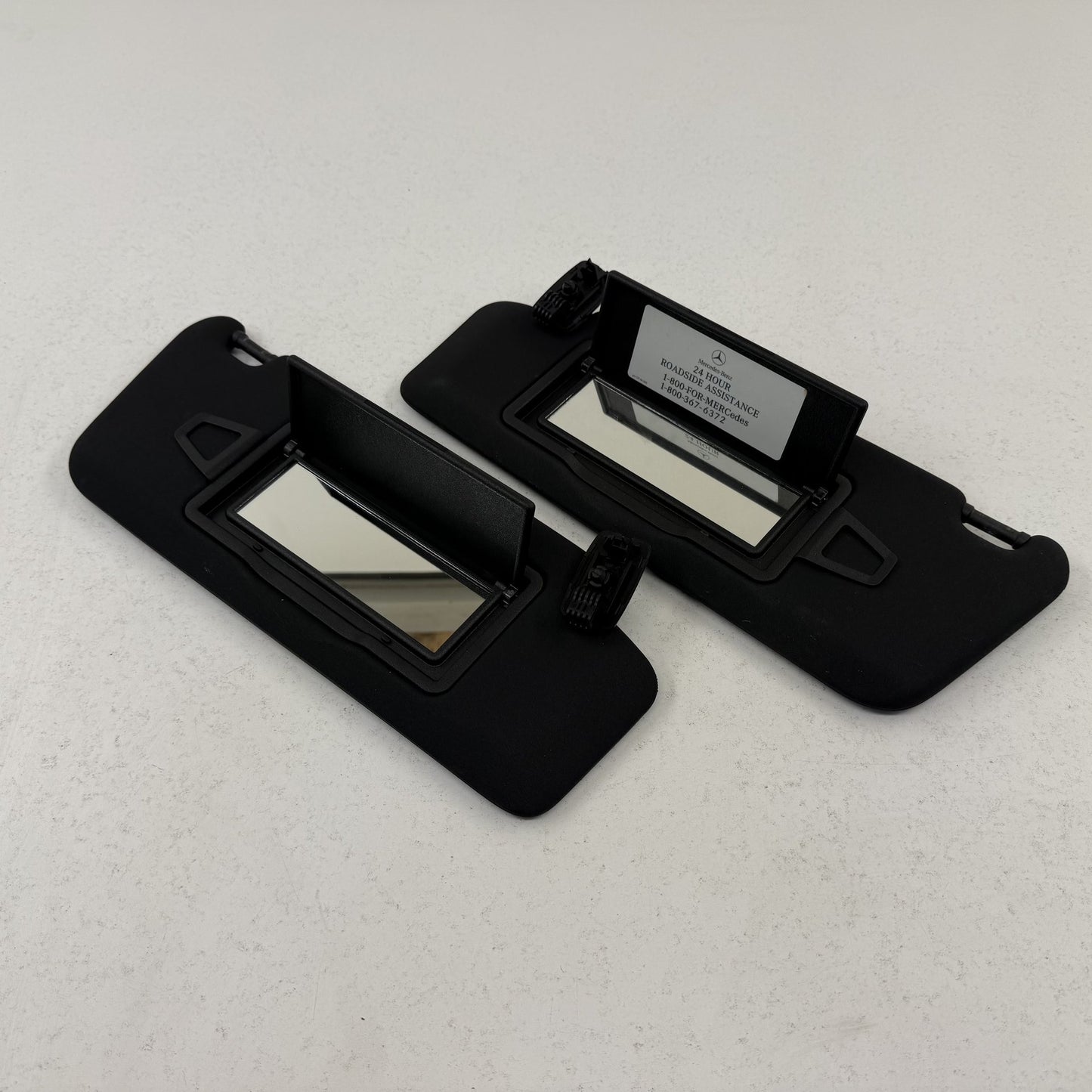 2008-2014 Mercedes C250 W204 Sunvisor Sun Visor Shade Pair Left Right Black OEM