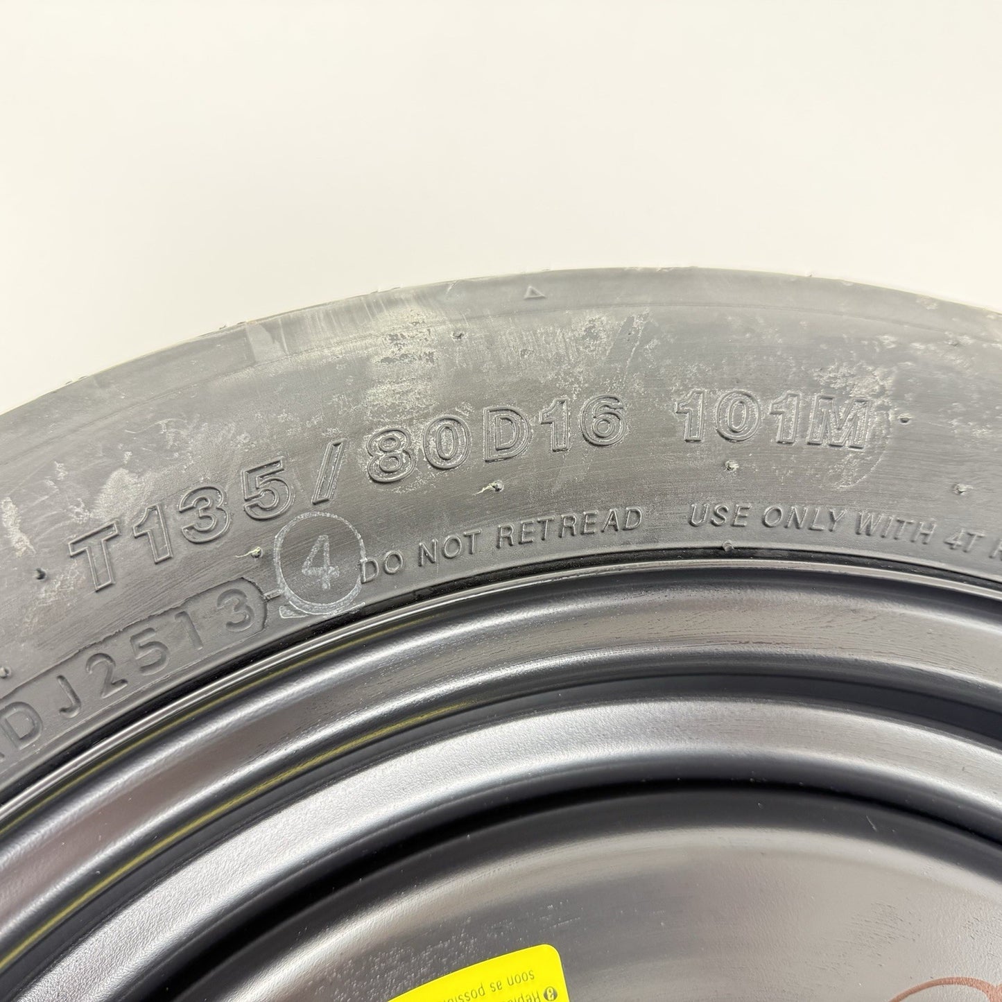 13-20 Subaru BRZ 86 FR-S Emergency Spare Tire Wheel Rim Donut T135/80/D16 OEM