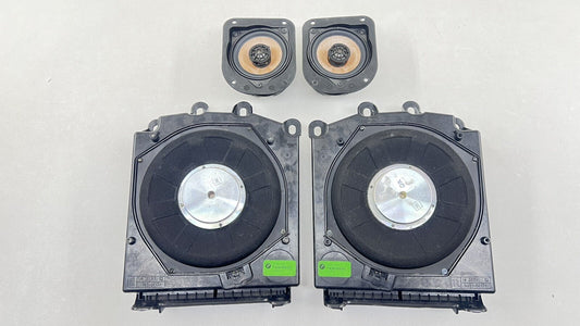 06-10 BMW M6 E63 E64 UNDER SEAT AND REAR SUBWOOFER TWEETER SPEAKER SET OF 4 OEM