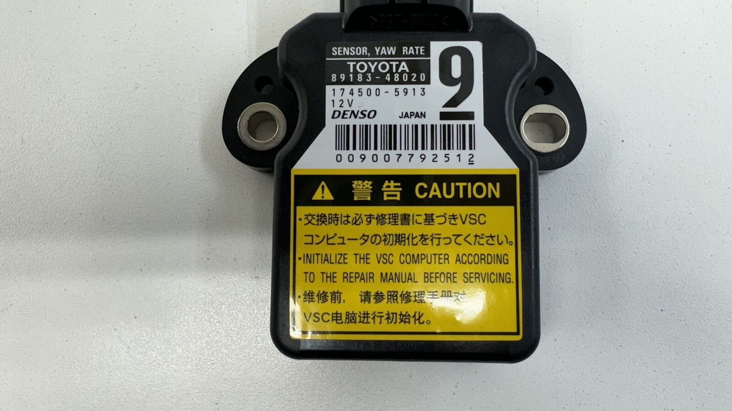 15-22 LEXUS RC F STABILITY YAW RATE SENSOR MODULE 89183-48020 OEM