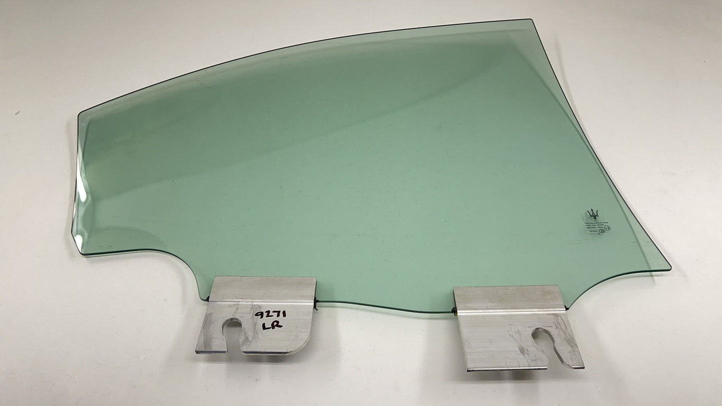 14-23 MASERATI GHIBLI DRIVER LEFT REAR DOOR GLASS WINDOW SINGLE PANE OEM