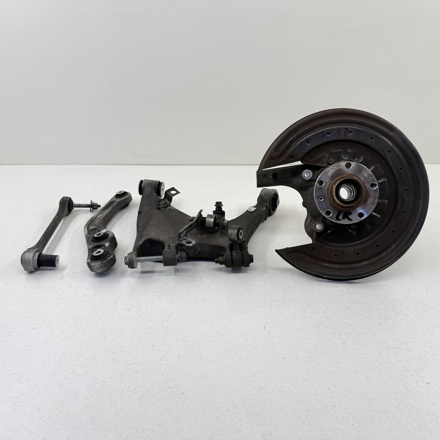 14-18 Bentley Flying Spur Left Rear Knuckle Hub Control Arm Suspension Set OEM