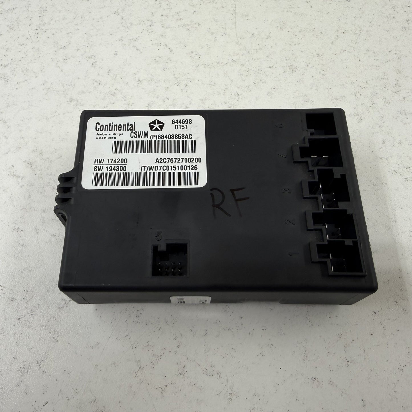 2018-2026 Dodge Durango Right Front Heated Seat Control Module 68408858AC OEM