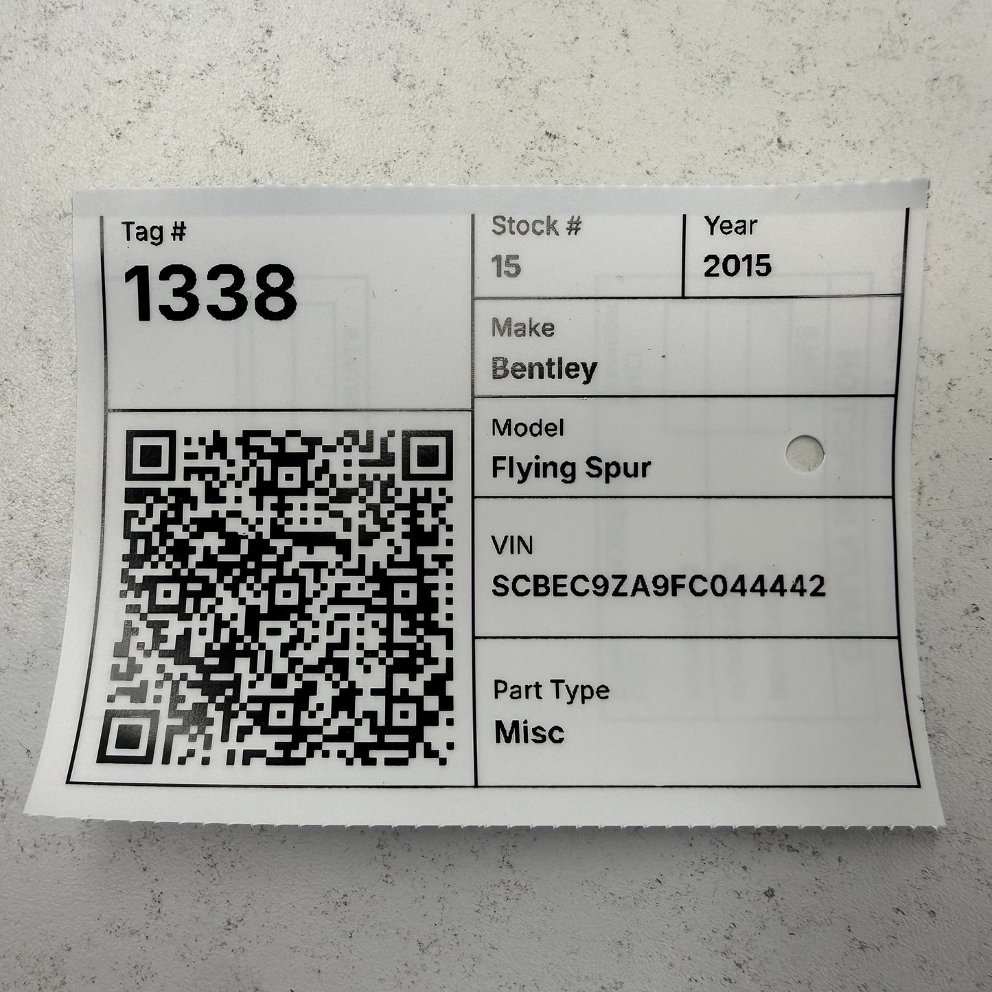 2014-2018 Bentley Flying Spur Parking Assist Control Module 3W0919283G OEM