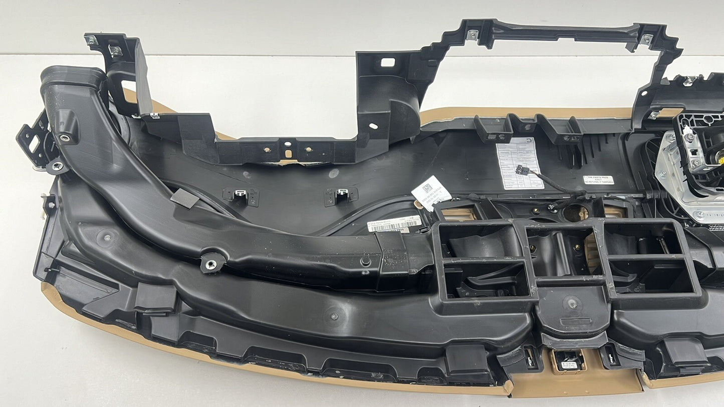 10-16 PORSCHE PANAMERA DASHBOARD INSTRUMENT PANEL COVER COMPLETE LUXOR BEIGE OEM