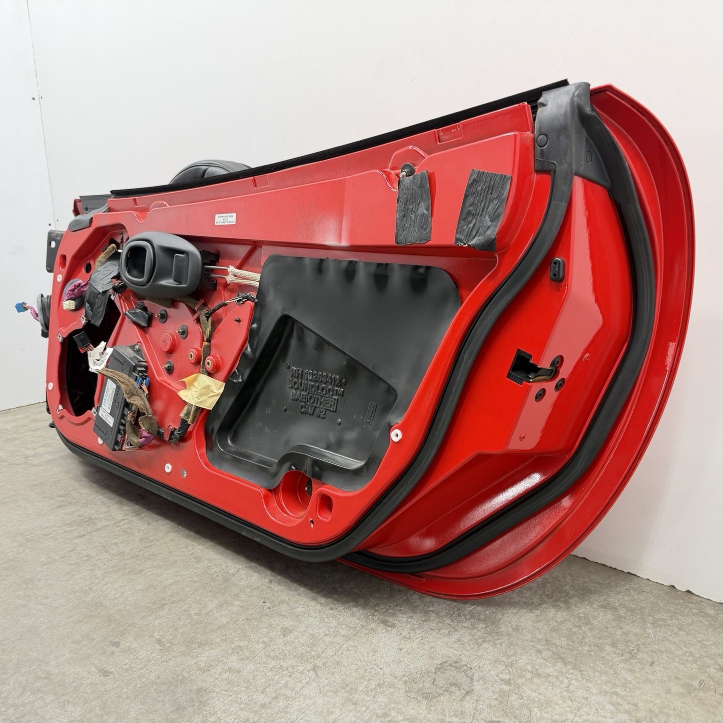 97-04 Chevrolet Corvette C5 Passenger Right Door Shell Complete W/ Glass Red OEM