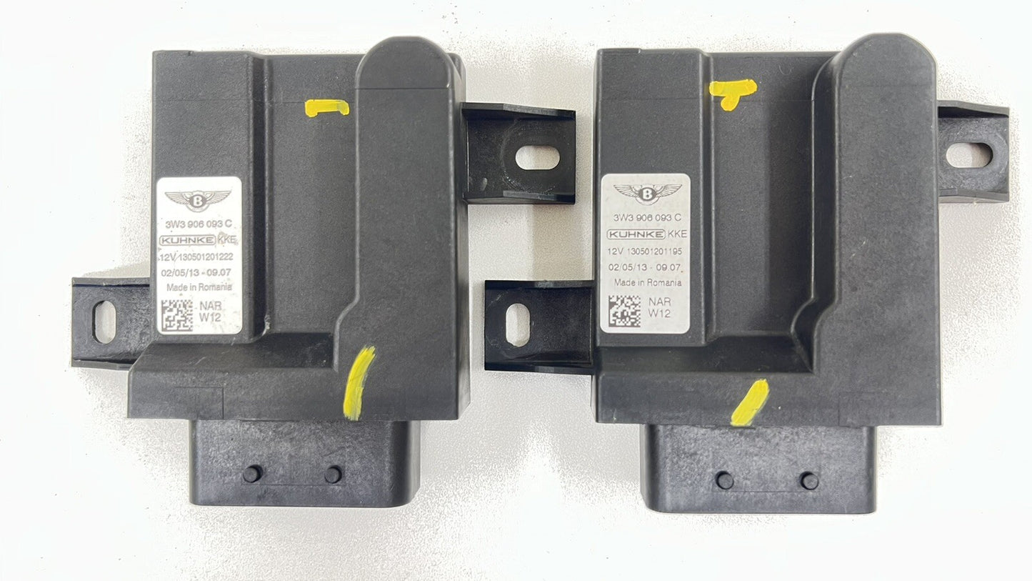 13-18 BENTLEY FLYING SPUR GAS FUEL PUMP CONTROL MODULE PAIR 3W3 906 093 C OEM