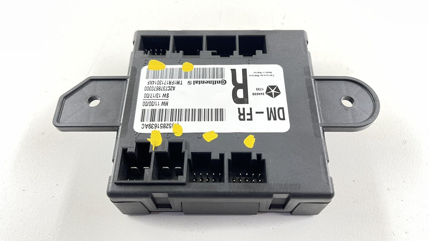 14-16 MASERATI QUATTROPORTE RIGHT FRONT DOOR CONTROL MODULE 52851639AC OEM