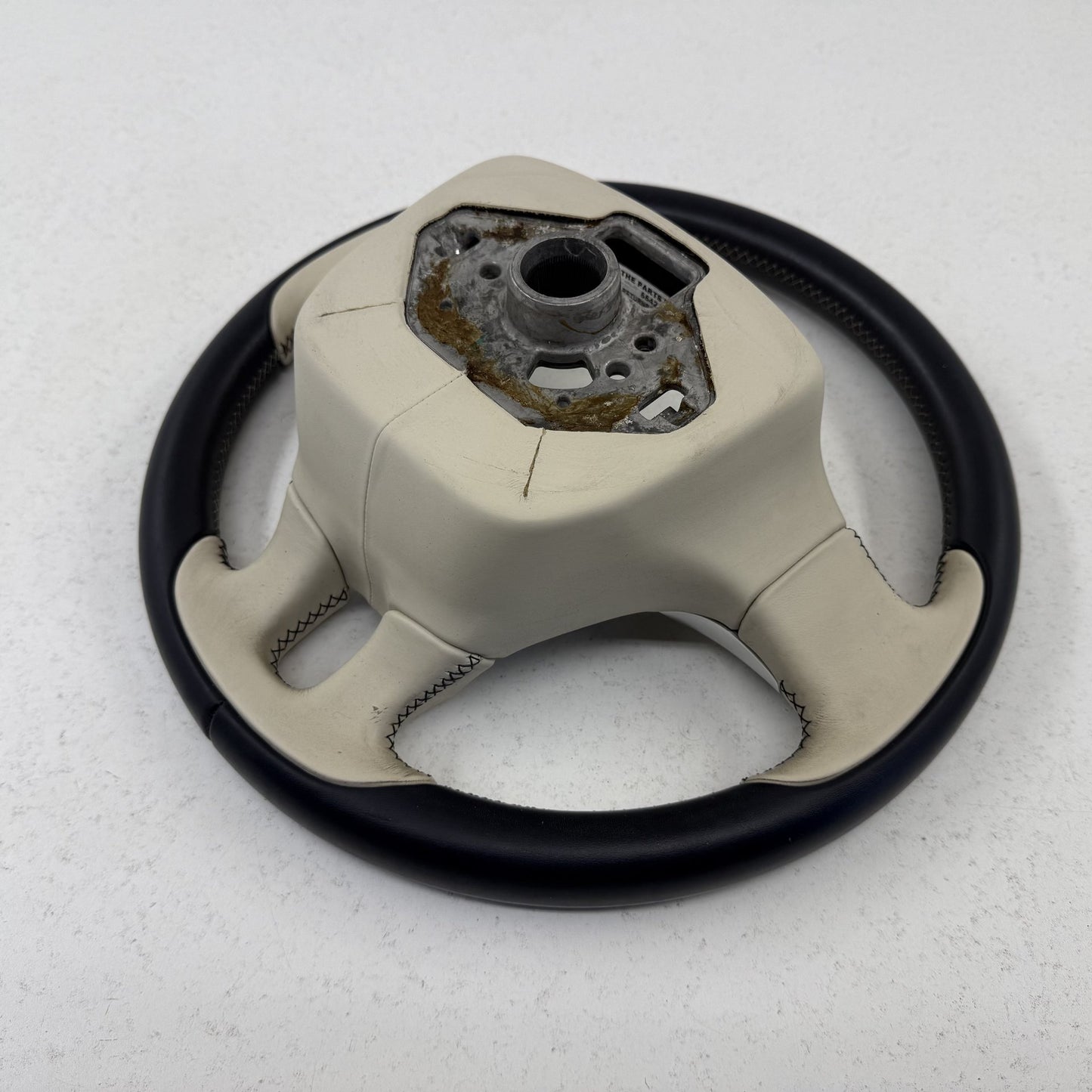 2014-2018 Bentley Flying Spur Contrasting Color Steering Wheel Leather OEM