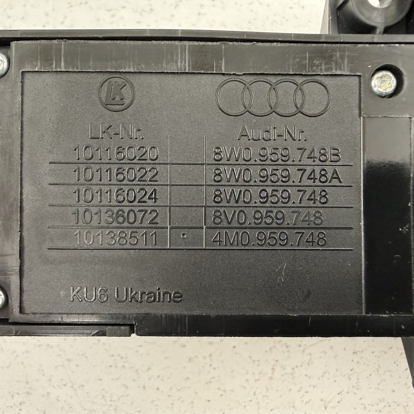 18-25 Audi S4 S5 Passenger Right Front Sport Seat Adjust Control Switch Set OEM