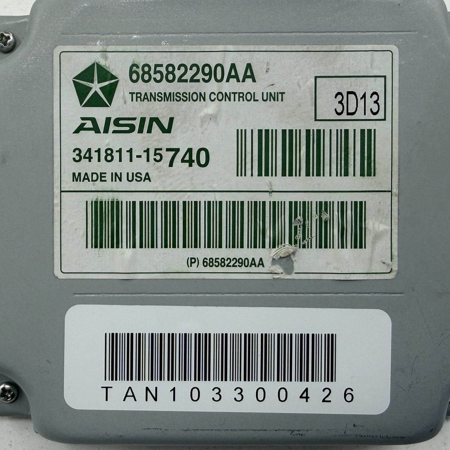 2019-2024 Ram 3500 4500 5500 Aisin Transmission Control Module 68582290AA OEM
