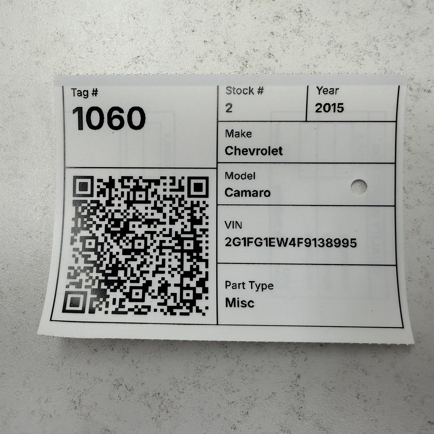 2010-2015 Chevrolet Camaro HVAC Blower Motor Resistor 13501703 OEM