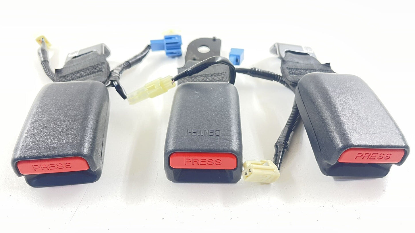 22-23 SUBARU WRX LEFT RIGHT CENTER REAR SEAT BELT SEATBELT BUCKLE SET OEM
