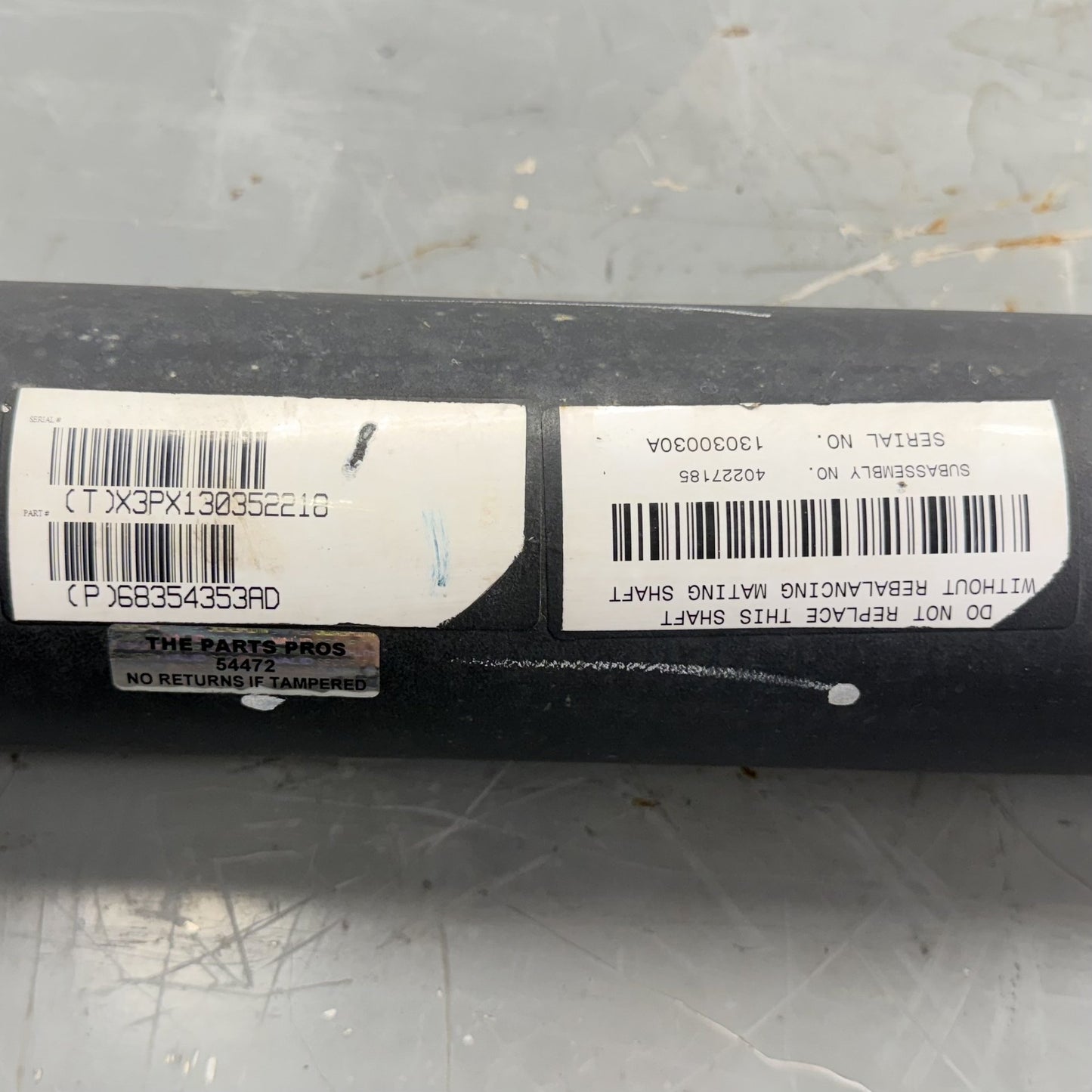 2019-2024 Ram 4500 5500 6.7L 4x4 Crew Cab Driveshaft Drive Shaft Propeller OEM