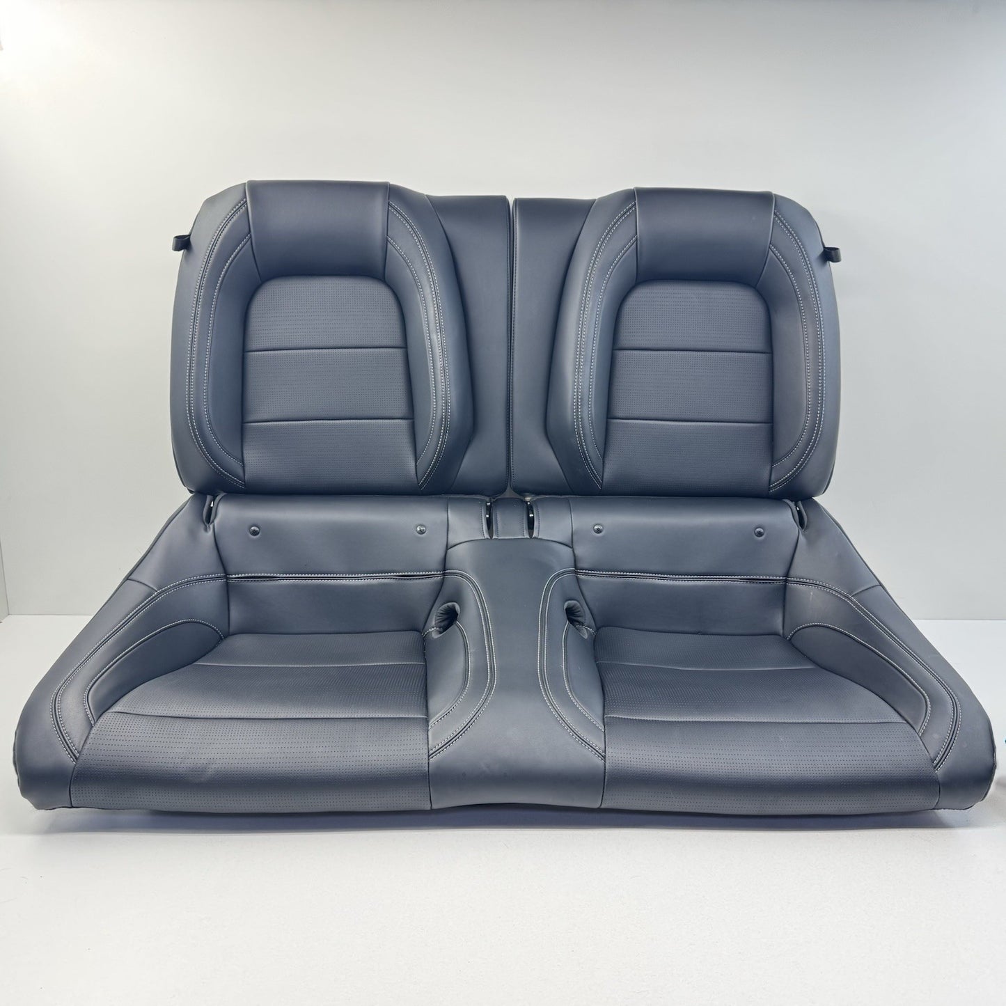 24-26 Ford Mustang Premium Rear Seat Set Upper & Lower Cushion Leather Black OEM