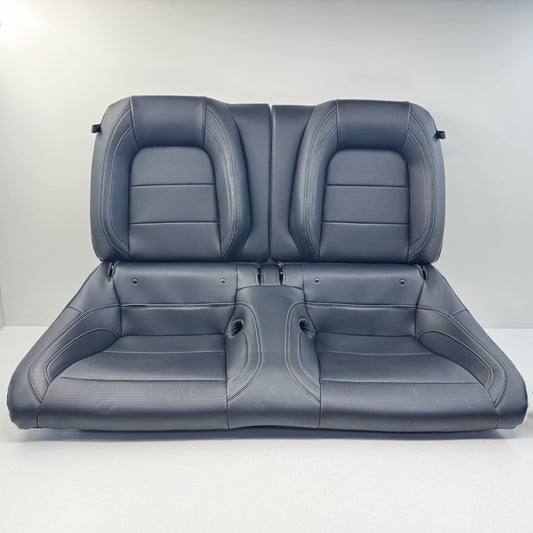 24-26 Ford Mustang Premium Rear Seat Set Upper & Lower Cushion Leather Black OEM