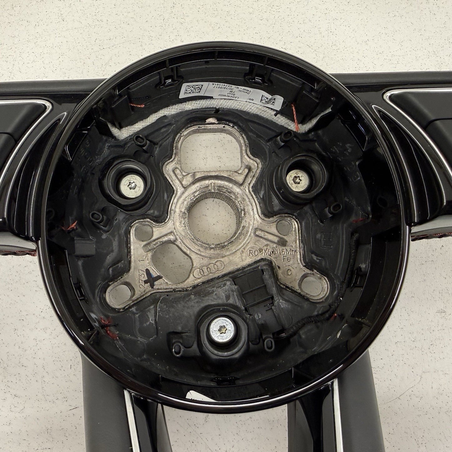 18-19 Audi A4 S4 A5 S5 Flat Bottom Steering Wheel W/ Paddle Shifters Black OEM
