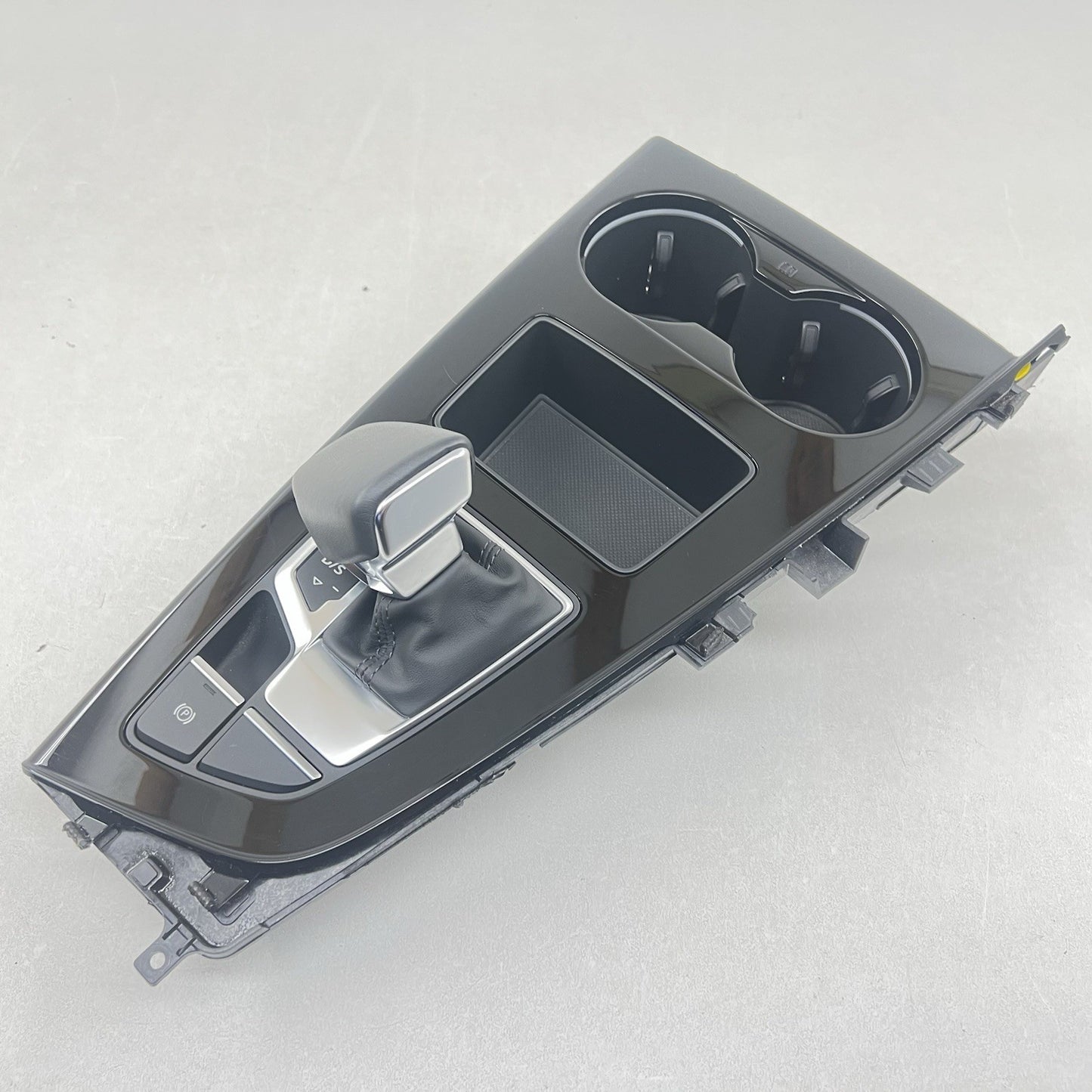 20-24 AUDI A4 S4 CENTER CONSOLE GEAR SHIFT BOOT WITH SURROUND PANEL TRIM OEM