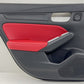 2024 ACURA INTEGRA TYPE S LEFT REAR DOOR PANEL COVER TRIM BLACK AND RED OEM