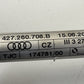 11-15 Audi R8 Spyder HVAC AC Air Refrigerant Hose Line Pipe Tube 427260708B OEM