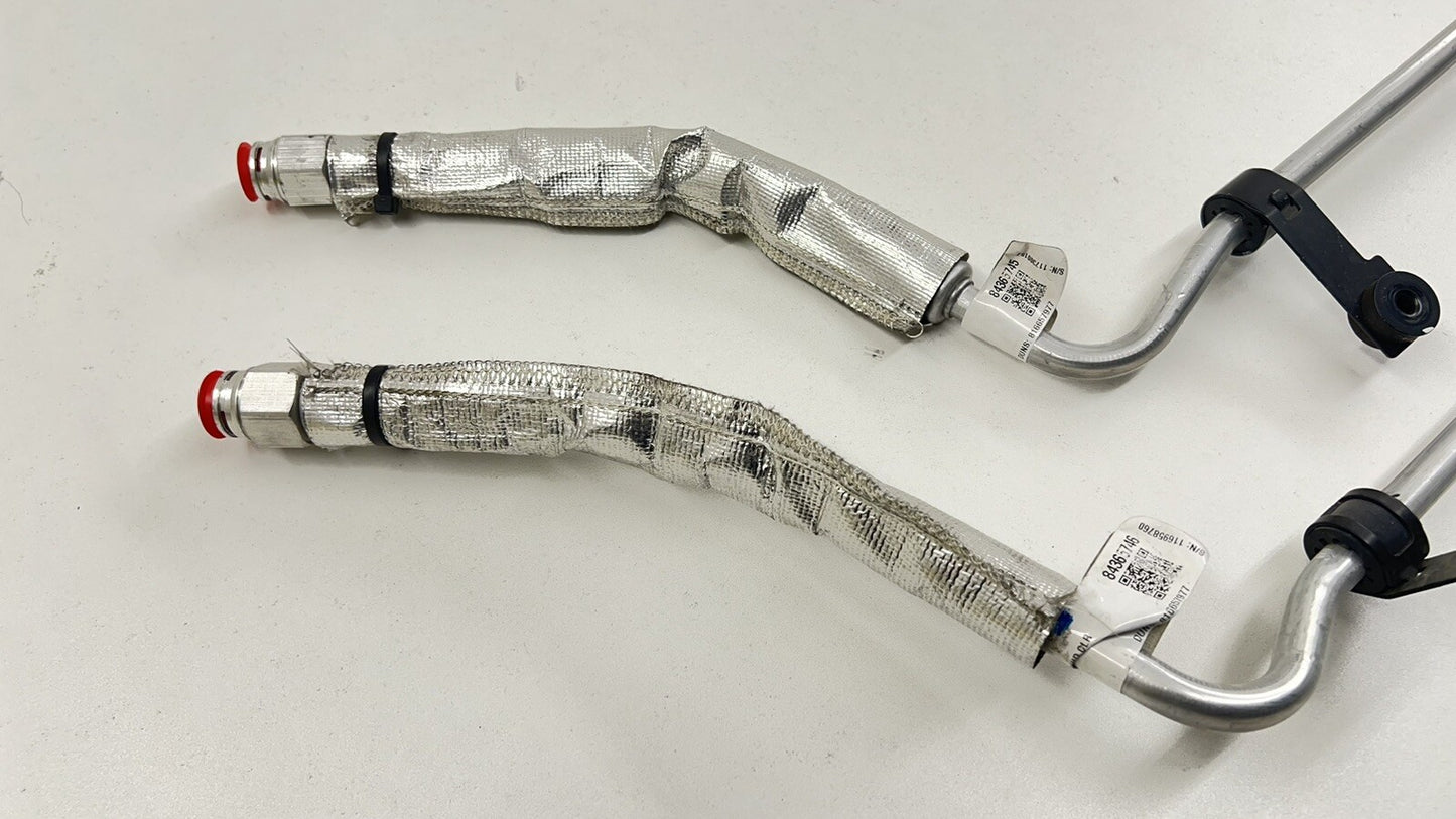 22-24 CADILLAC CT5 V BLACKWING REAR DIFF DIFFERENTIAL OIL COOLER LINE PAIR OEM