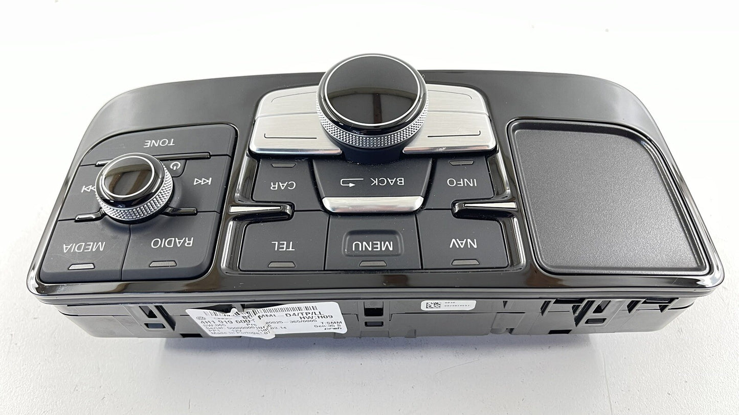 11-18 AUDI A8 S8 MULTIMEDIA INTERFACE CONTROL KNOB SWITCH 4H1 919 600 H OEM