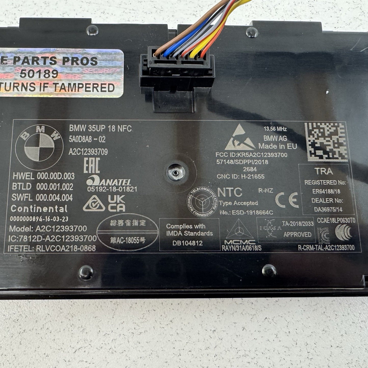 18-24 BMW G01 G02 X3 X4 Center Console Wireless Charger Phone Charging Pad OEM