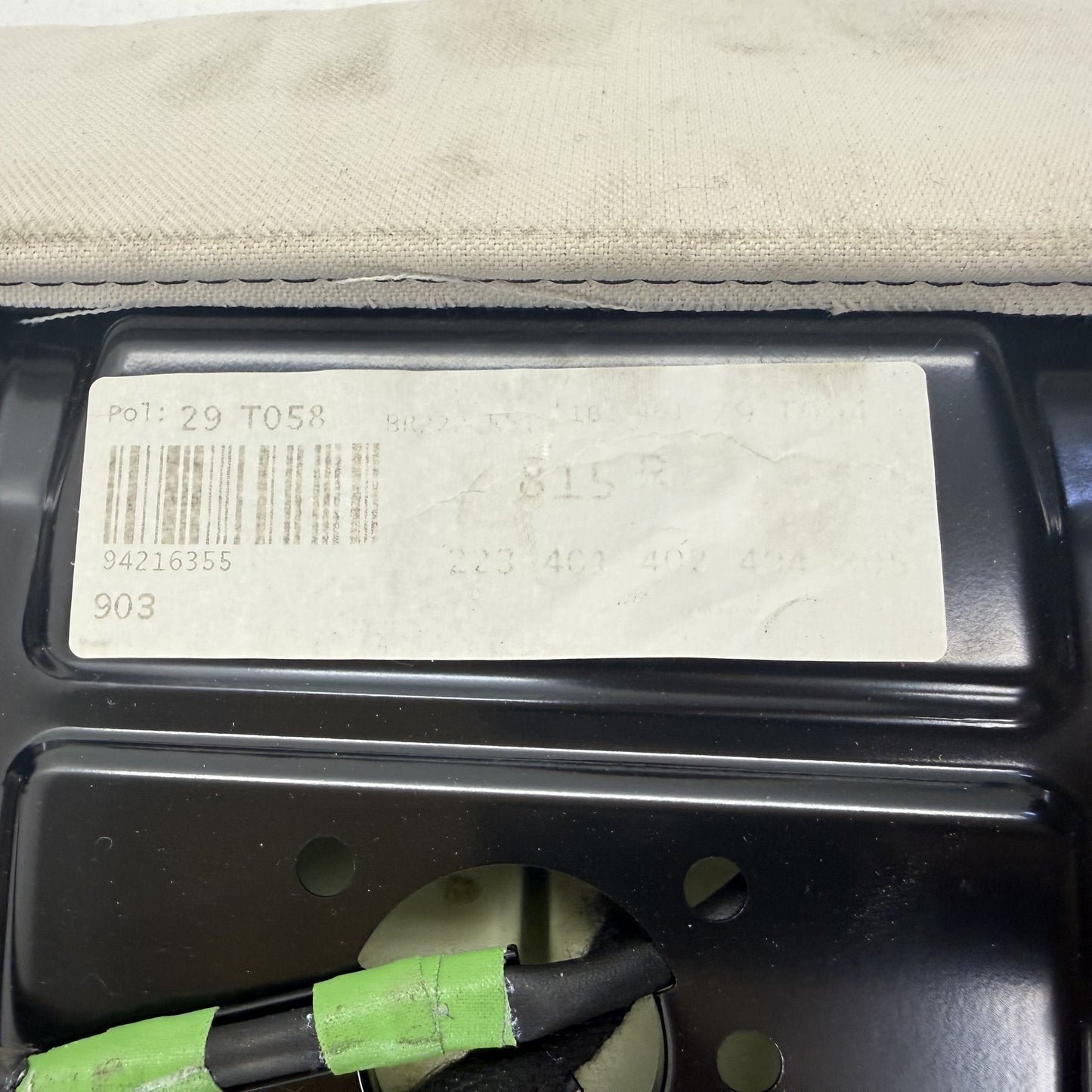 2014-2017 Mercedes-Benz S550 W222 Right Rear Power Seat Lower Cushion Beige OEM