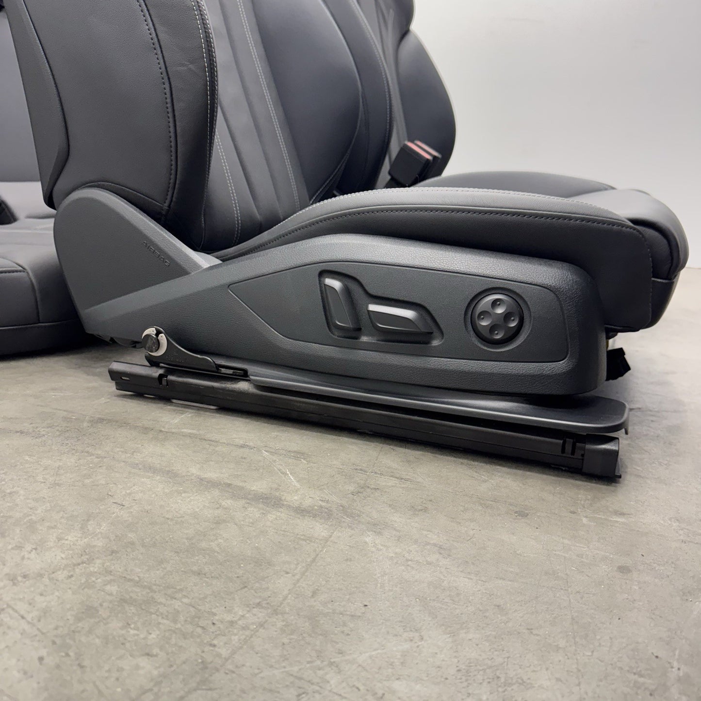 20-24 Audi A4 S-Line Bucket Seat Set Front & Rear Leather Black OEM