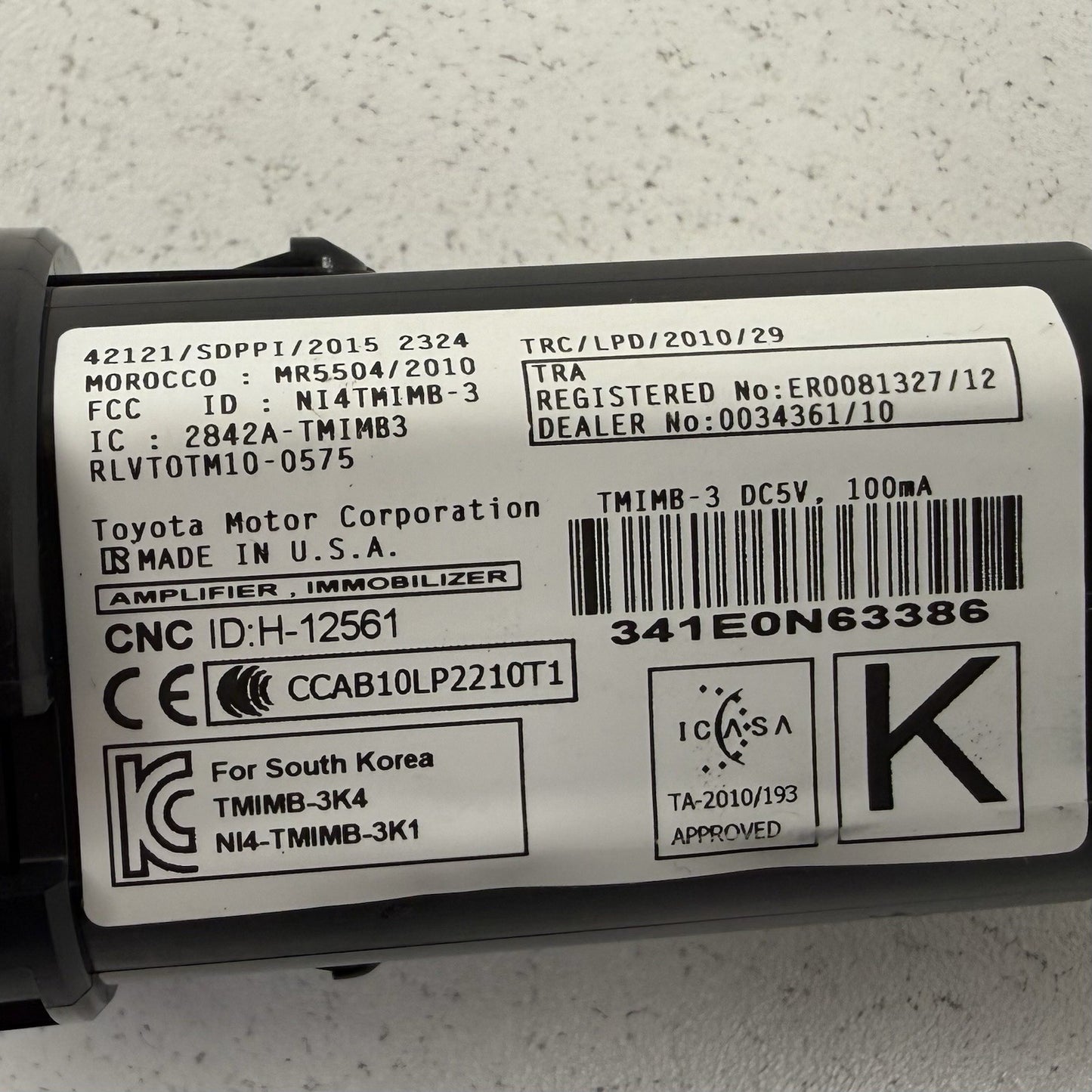 19-25 Toyota RAV4 Hybrid Engine Ignition Switch Push Start Stop Button OEM