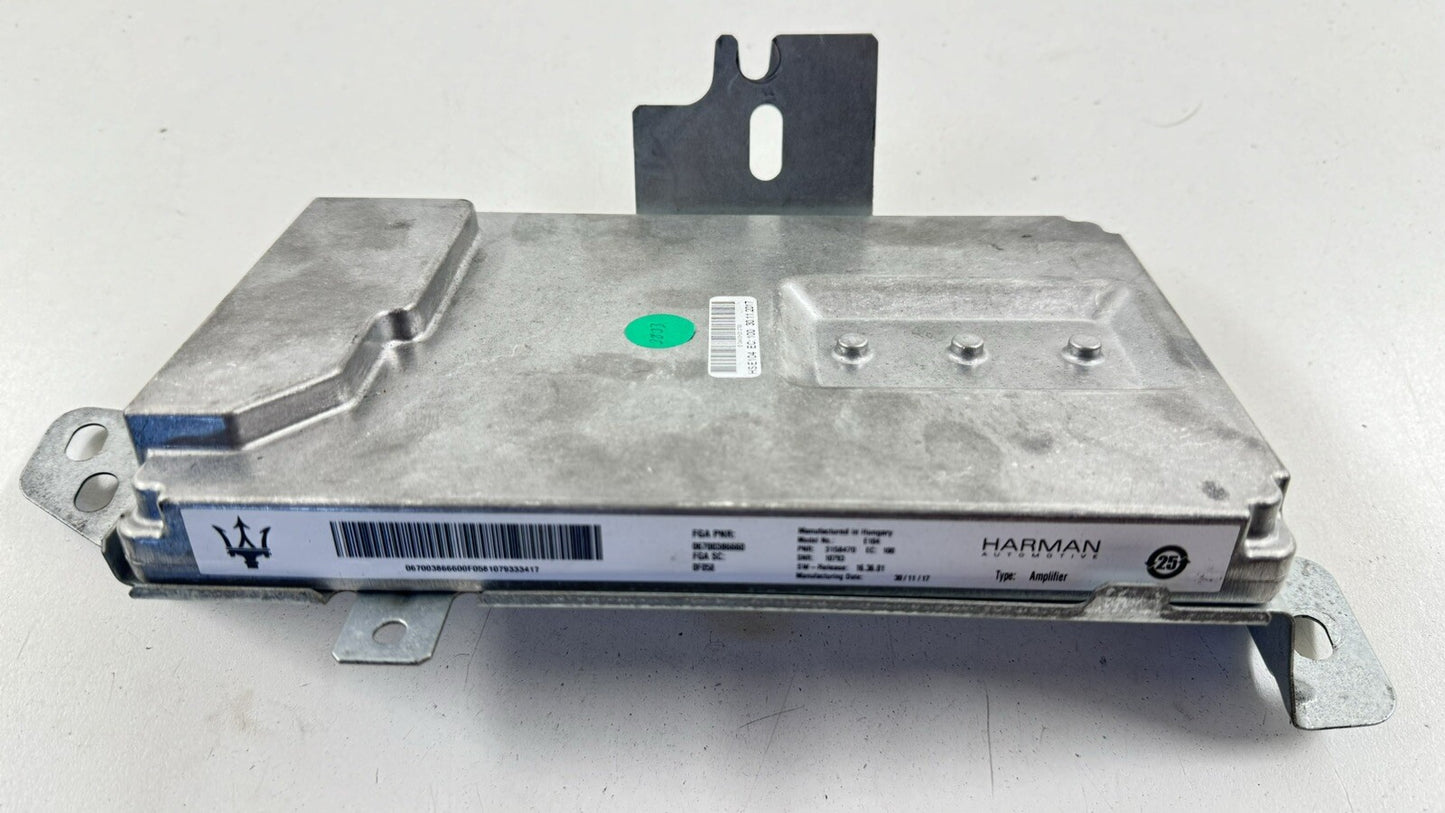 17-23 MASERATI GHIBLI HARMAN AMPLIFIER AMP AUDIO SOUND MODULE 670038666 OEM