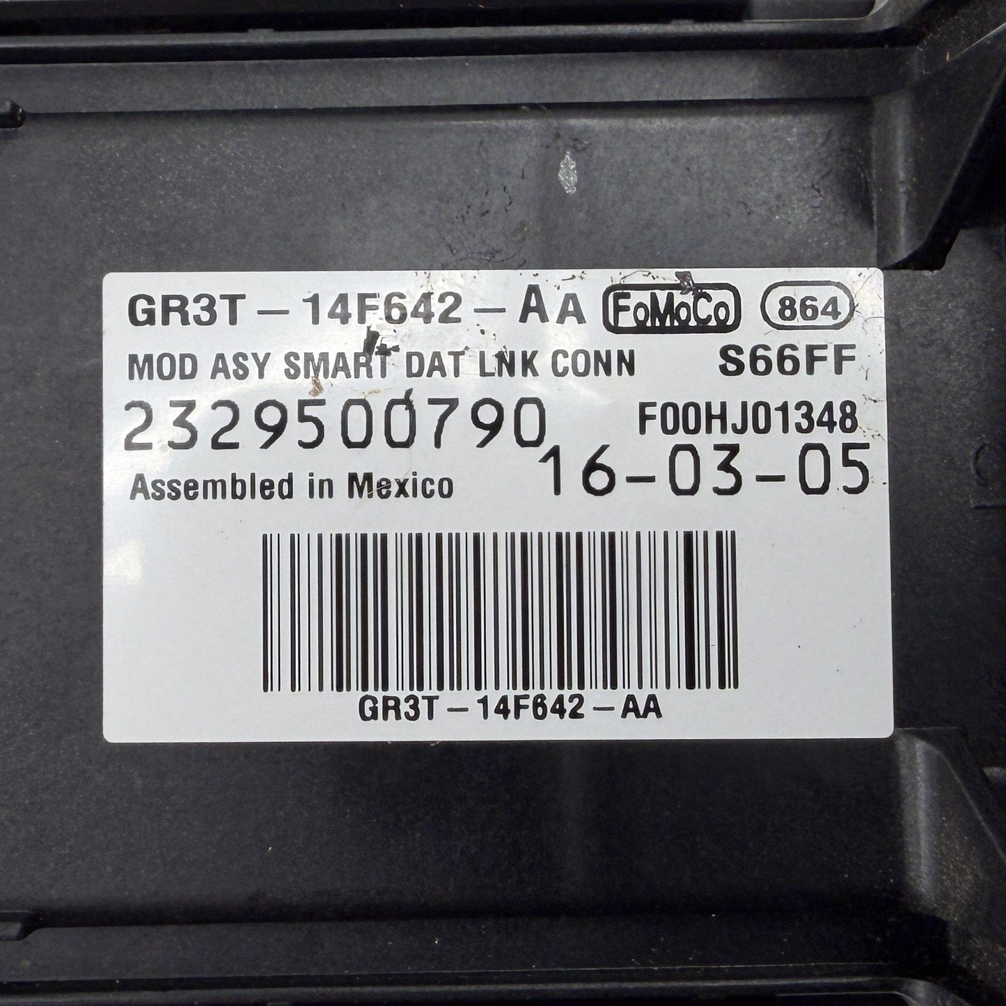 2015-2017 Ford Mustang Smart Data Link Gateway Control Module GR3T-14F642-AA OEM