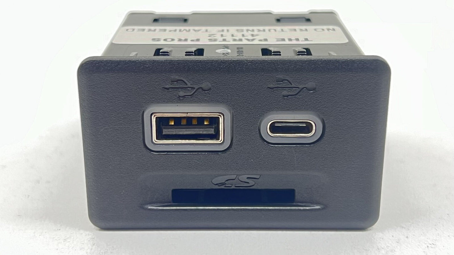 22-24 CADILLAC CT4 V BLACKWING CENTER CONSOLE USB PORT SD CARD SLOT READER OEM