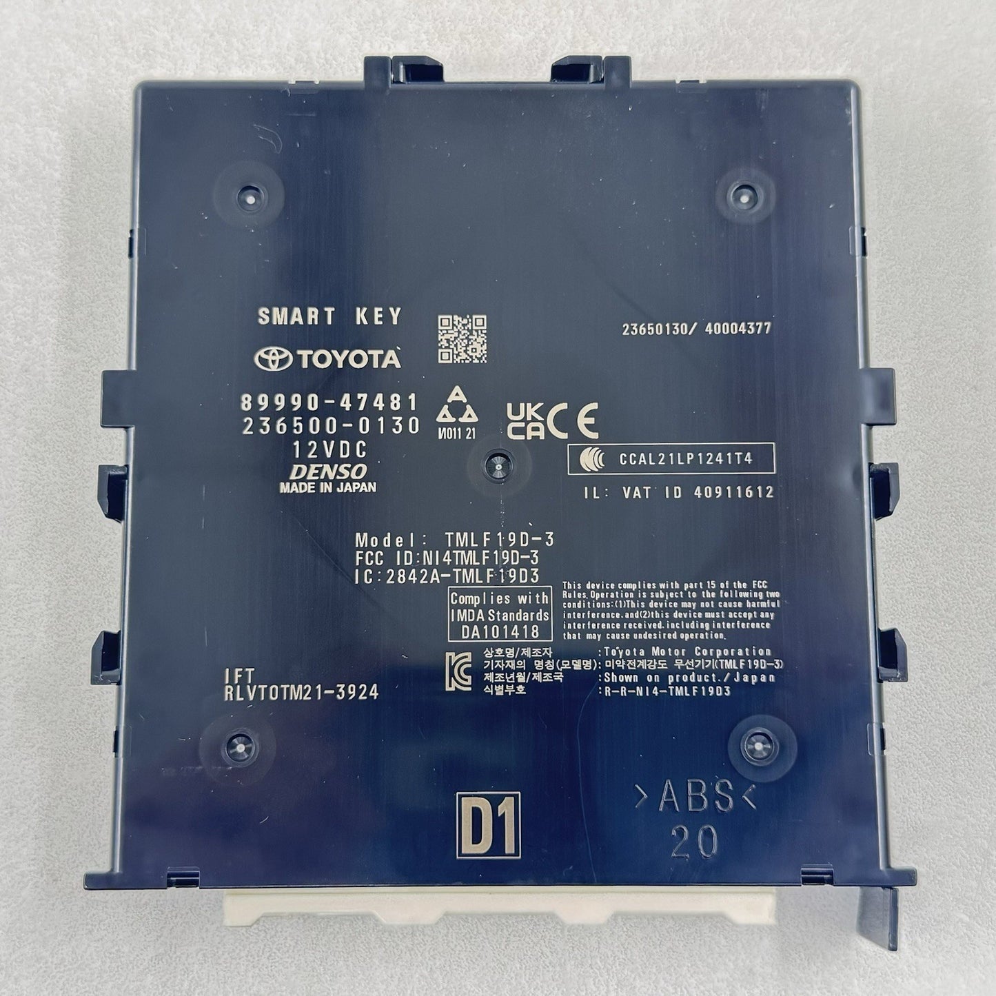 23-25 TOYOTA PRIUS KEYLESS ENTRY SMART KEY CONTROL MODULE 89990-47481 OEM