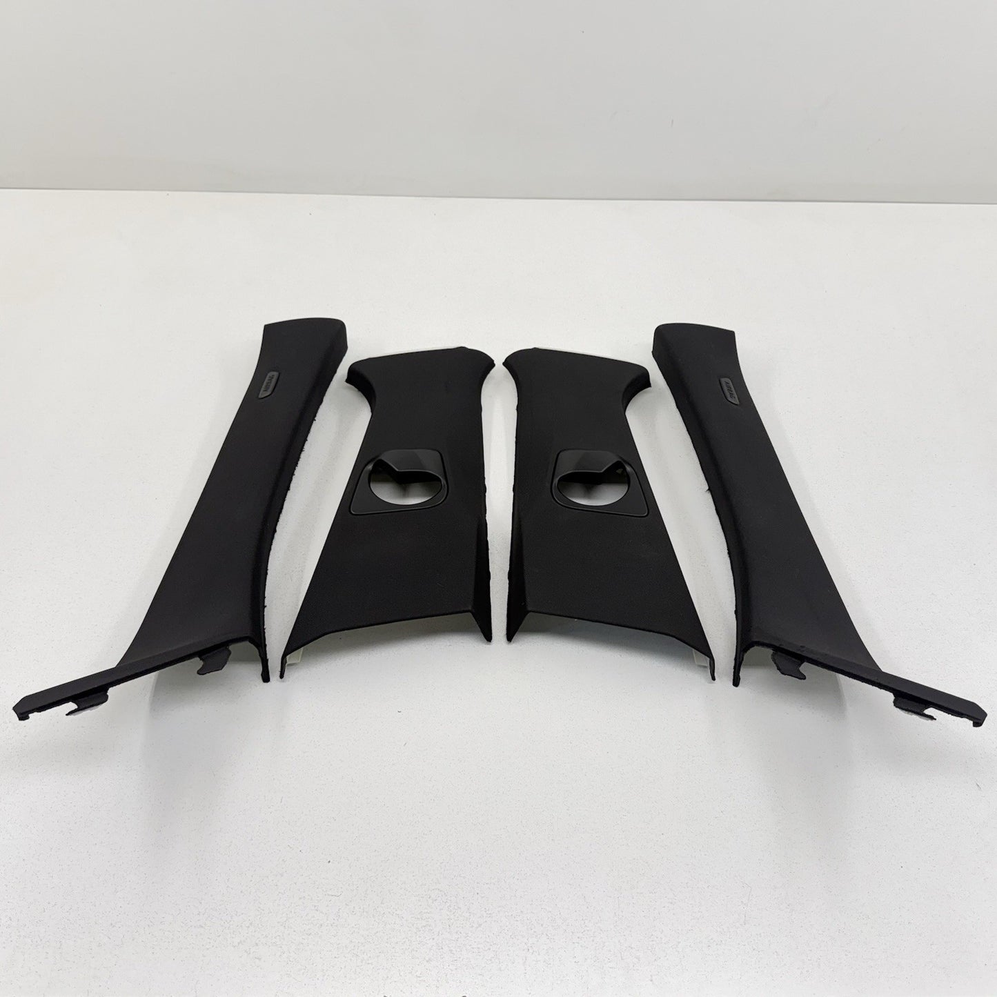 18-24 BMW G01 X3 A B Pillar Upper Interior Trim Set Left & Right Black OEM
