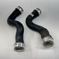 05-08 Porsche 911 997 Engine Coolant Pipe Hose W/ Adapter Sleeve Set OEM