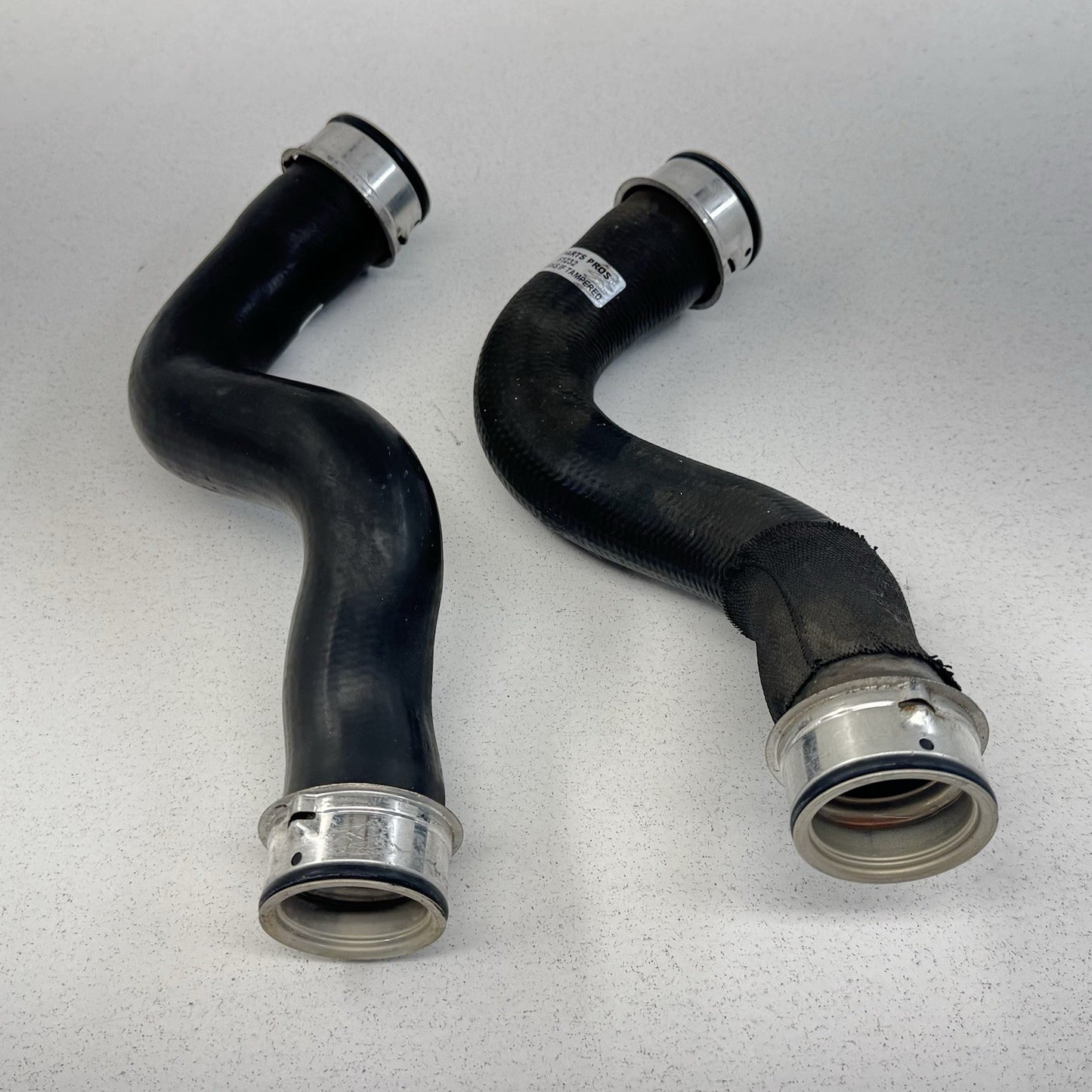 05-08 Porsche 911 997 Engine Coolant Pipe Hose W/ Adapter Sleeve Set OEM