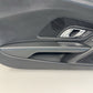 17-23 Audi R8 Interior Door Panel Cover Trim Pair Black W/ Blue Stitching OEM
