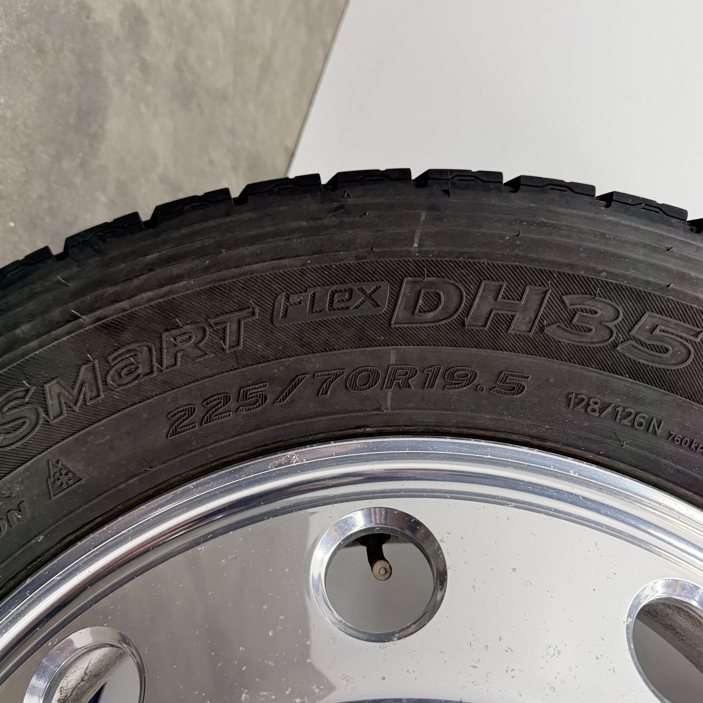 2019-2026 Ram 4500 5500 Dually Wheels Set of 6 Rims & Tires Polished Alcoa Style