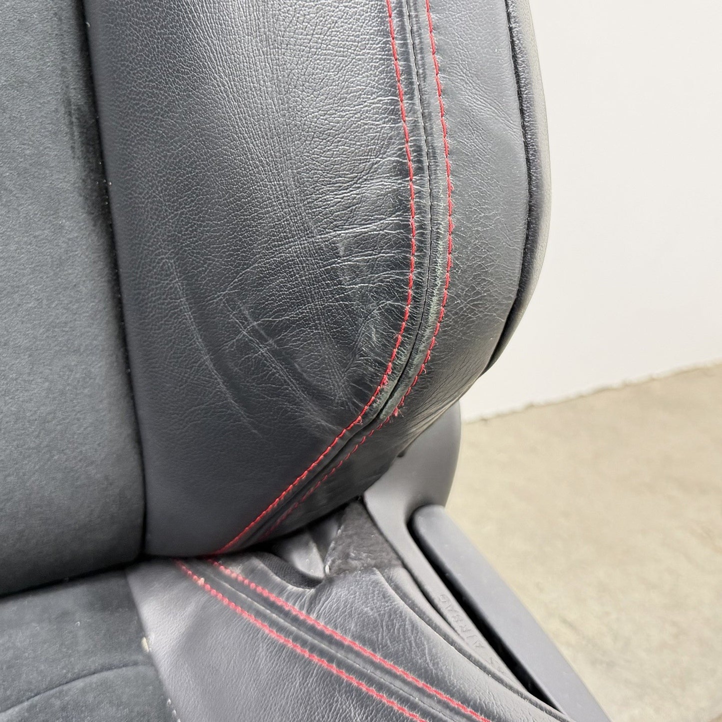 13-20 Subaru BRZ Limited Front Seat Pair Suede Black W/ Red Stitching OEM