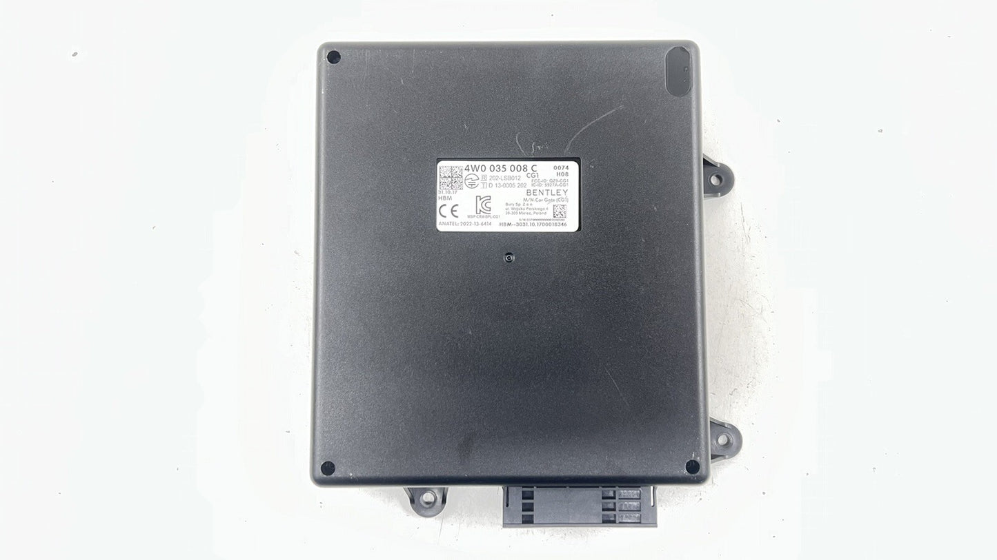 13-18 BENTLEY FLYING SPUR REMOTE CONTROL CARGATE MODULE ECU 4W0 035 008 C OEM