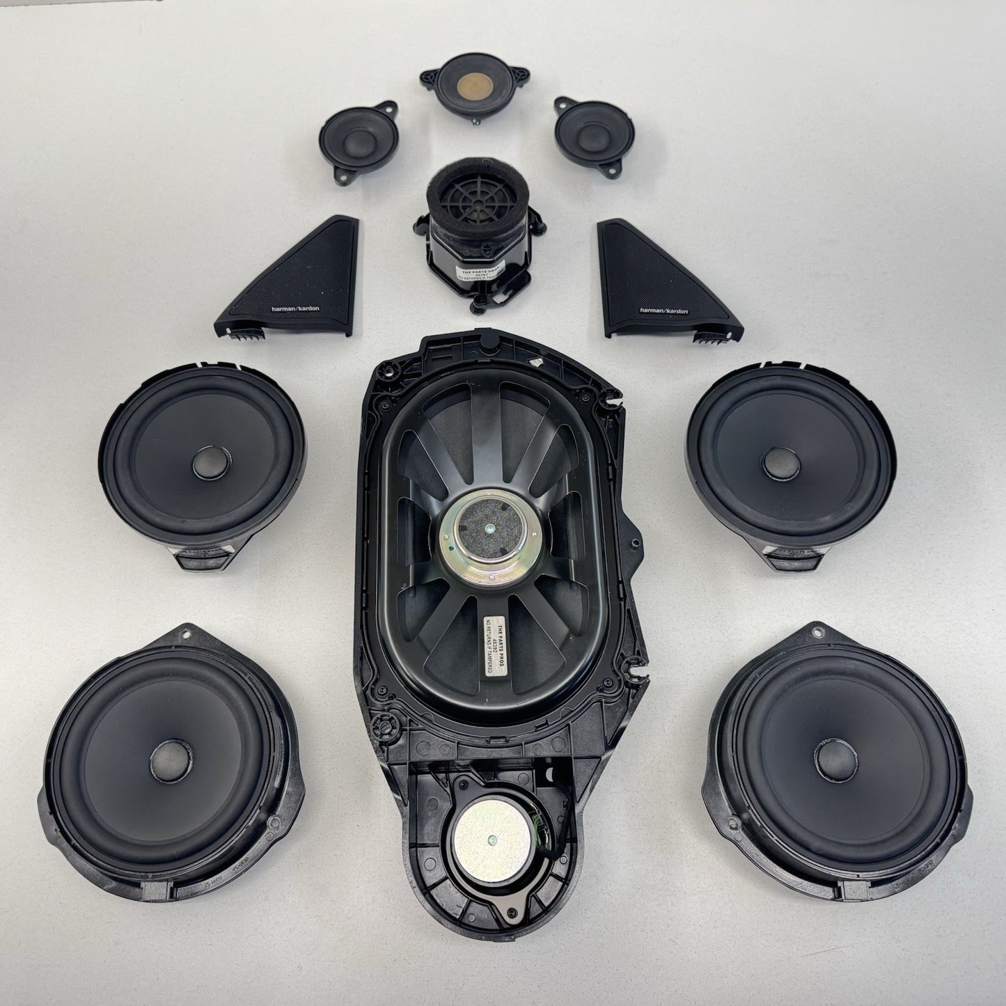 10-13 Mercedes W212 E350 Logic 7 Speaker Tweeter Subwoofer Audio Sound Set OEM