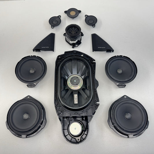 10-13 Mercedes W212 E350 Logic 7 Speaker Tweeter Subwoofer Audio Sound Set OEM