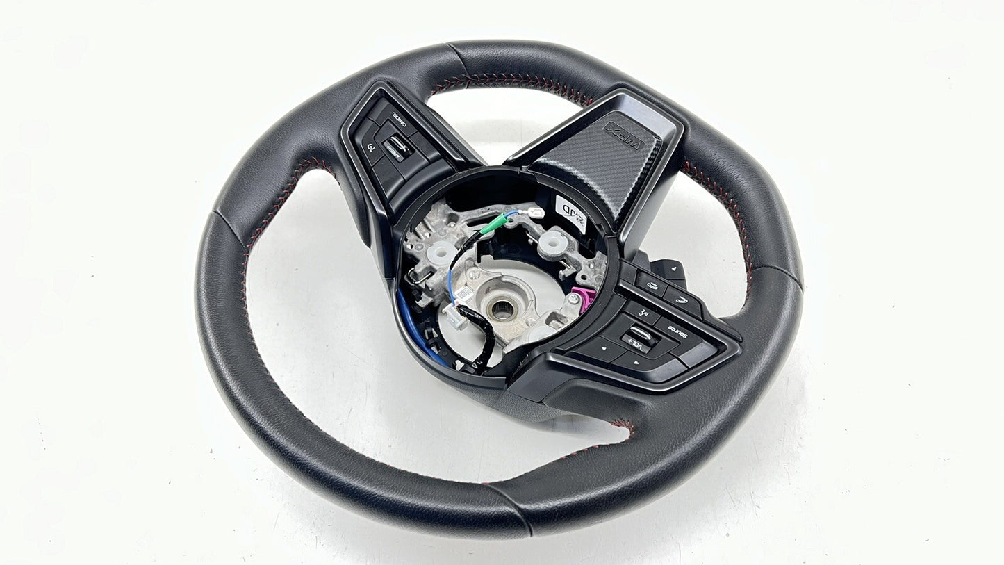 22-26 Subaru WRX Driver Steering Wheel With Paddle Shifters Leather Black OEM