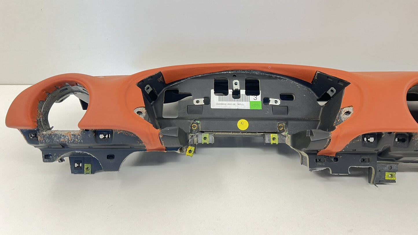 05-08 Porsche Boxster Cayman 987 Dashboard Dash Board Panel Terracotta OEM